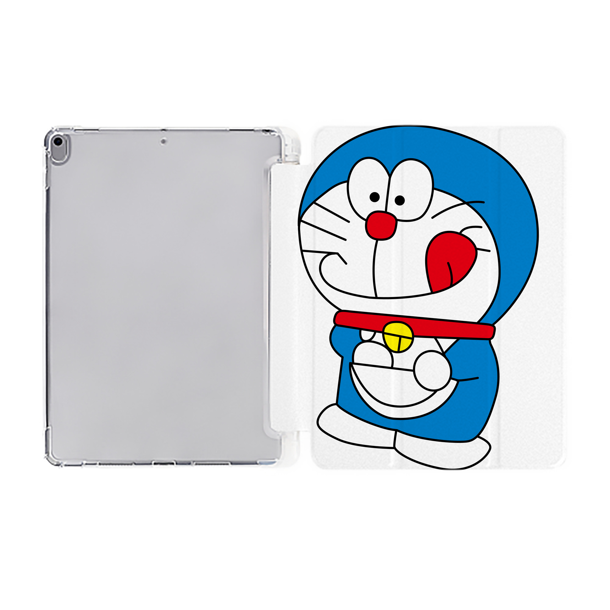 （画像用） ドラえもん Doraemon IPad ケース ペン収納付き 三つ折りスタンド PUレザー×シリコン 対応機種9.5/10.5/10.9インチ